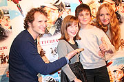Regisseur Markus H. Rosenmüller mit den Hauptdarstellern  Zoe Mannhardt, Markus Krojer und Brigitte Hobmeier (Martin Schmitz)